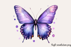 Pastel Easter Butterflies Clipart Bundle PNG Product Image 3