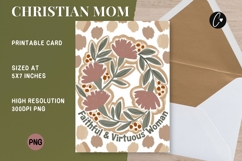Christian Mother's Day Card | Bible Verse Printable Product Image 1