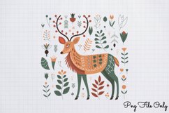 Scandinavian Folk Art Winter Clipart PNG Product Image 1