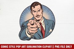 Comic Style Pop Art Sublimation Clipart PNG Product Image 1