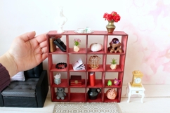 Miniature dollhouse drawer bookcase digital file vector lase Product Image 8