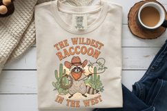 Wildest Raccoon In The West PNG Cowboy Raccoon Sublimation Product Image 9