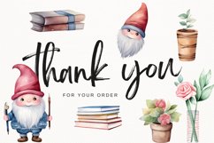 Santa Back To School Watercolor 69 Cliparts Collection Product Image 10