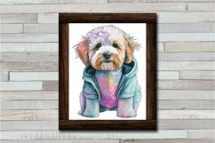 Dog Watercolor clipart. Cute Puppies Product Image 11