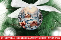 Christmas Round Ornament PNG | Christmas | Sublimation | PNG Product Image 1