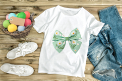 Mint Green Daisy Coquette Bow Clipart Product Image 9