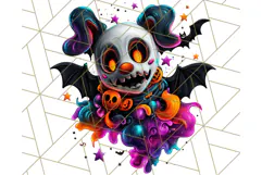 Pumpkin Party Halloween Clipart PNG, Cute Spooky Elements Product Image 2
