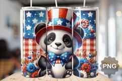 4th of July Panda Tumbler Bundle - 20 Designs Product Image 11