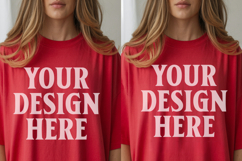 Christmas Bella Canvas 3001 Front &amp; Back Mockups Product Image 1