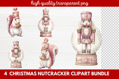 4 Christmas Nutcracker Clipart | Festive Holiday Nutcracker Product Image 1