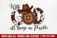 With God All Things Are Possible PNG Product Image 1