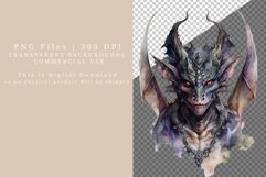 Gargoyle clipart, Halloween clipart, Watercolor clipart Product Image 6