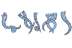 10 Blue Tentacle Octopus Suckers Illustration Clipart SVG Product Image 3