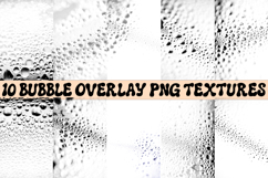 10 Bubble Water Drop Overlays PNG Textures Realistic Wet Product Image 2