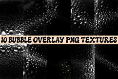 10 Bubble Water Drop Overlays PNG Textures Realistic Wet Product Image 3