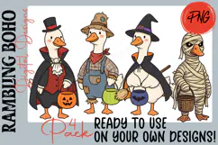 Halloween Goose In Costume Illustration Product Image 1