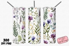 Whimsical Floral 20oz Tumbler PNG Sublimation Bundle Product Image 4