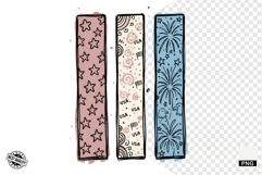 4th of July Brushstrokes Clipart Product Image 1