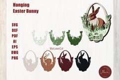 Multilayer Hanging Easter Laser Cut File 3D Bunny Layered Product Image 3