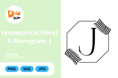 Symmetrical Floral Monogram Product Image 1