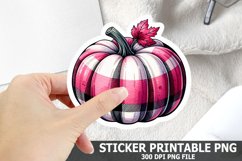 Halloween Pumpkin Sticker| Halloween Sticker PNG Design Product Image 1