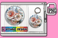 Dreamy 3D Floral Car Coasters Product Image 1