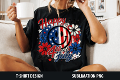 Happy 4th Of July | Patriotic Shirt Design Product Image 1