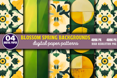 Blossom Spring Backgrounds PNG Product Image 1