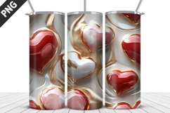 Valentines Love Skinny Tumbler PNG Wrap| Valentines Tumbler Product Image 3
