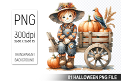 Autumn Clipart, Halloween Sublimation Clipart PNG Product Image 1