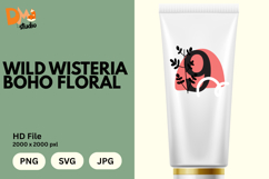 Wild Wisteria Boho Floral Monogram Product Image 1