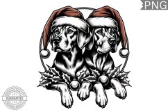 Christmas Dog Clipart - Christmas Sublimation PNG Design Product Image 1
