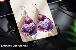 Valentines Day Teardrop Sublimation- Valentines Day Earring Product Image 1