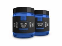 Medium Twist Jar Packaging 3D Mockup Template Bundle Product Image 5
