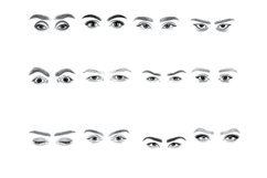 Facial Eyes Set 3 Procreate Brush Stamps, 60 Eyes Product Image 10