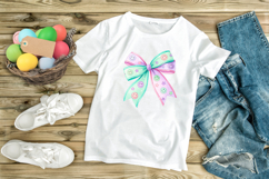 Pastel Retro Smiley Coquette Bow Clipart Product Image 9