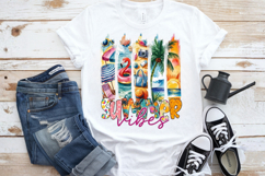 Summer Vibes PNG sublimation |Beach &amp; Summer PNG T-Shirt Product Image 7