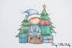 Woodland Christmas Animals Cliparts PNG Product Image 1