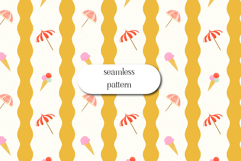 Yellow Retro Summer Stripe Seamless Pattern Design Product Image 1