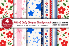 4th Of July Stripes Background PNG Product Image 1