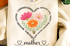 Mother's Day PNG, She is Mom PNG, Boho Mama Floral PNG, Mama Product Image 5