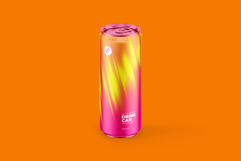 Sleek 330ml Aluminium Can Mockup Product Image 9