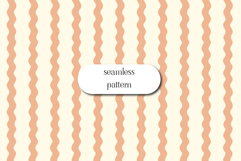 Wavy Stripe Seamless Pattern, Pastel Spring Background Product Image 1