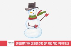 Christmas Snowman Sublimation Bundle Product Image 11