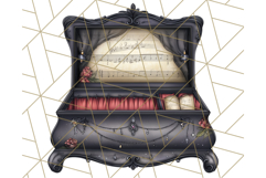 Dark Nutcracker Clipart Gothic Holiday Ballet PNG, Christmas Product Image 2