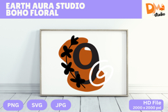 Earth Aura Studio Boho Floral Monogram Product Image 1