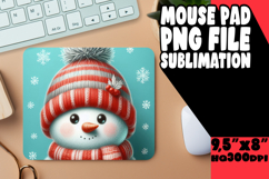 SWEET desk MAT Sublimation Ideas, Snowman Product Image 1