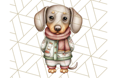 Christmas Pets in Pajamas Clipart PNG, Christmas Png Clipart Product Image 2
