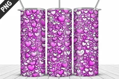 Rose Tumbler Sublimation | Valentine's Day Tumbler Wrap Product Image 3