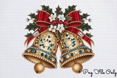 Faux Rhinestones Christmas Sublimation PNG Product Image 1